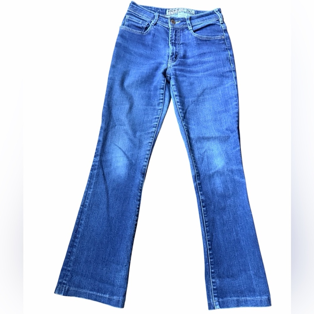 Y2K 90’S PARASUCO Jeans Women's Size 26 Style 8121 Blue Denim Flair Retro Logo